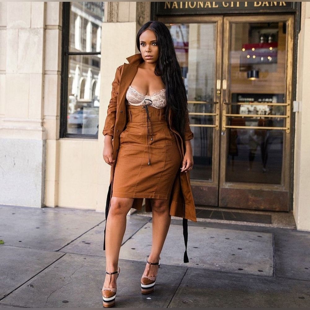 Nichole Lynel Skirt and Jacket set